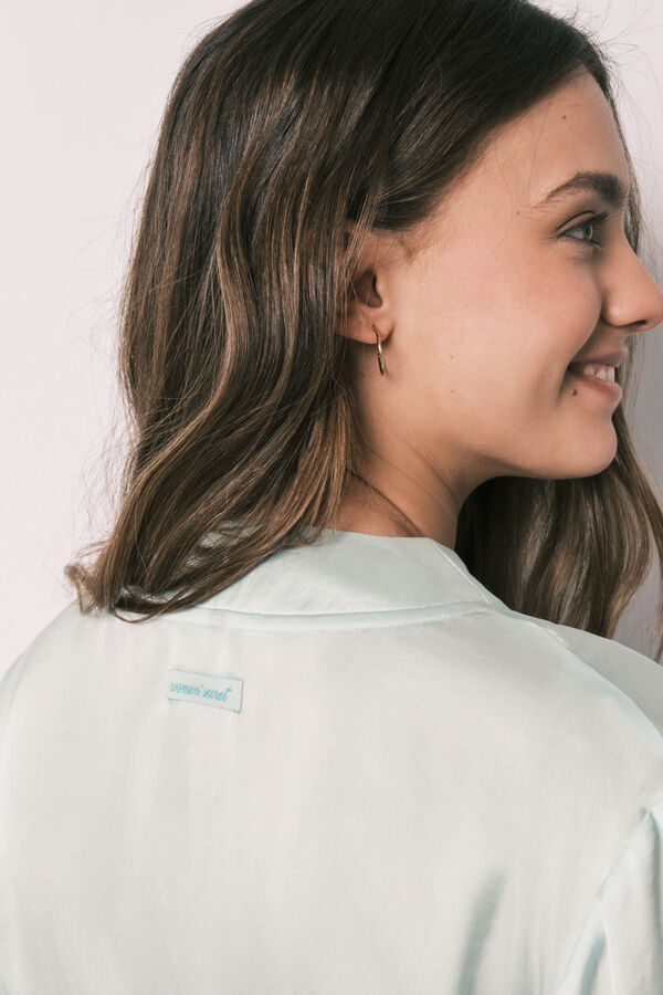 Women'secret Green satin midi robe green