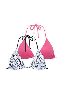 Womensecret Pack de tops triangular bikini rosa
