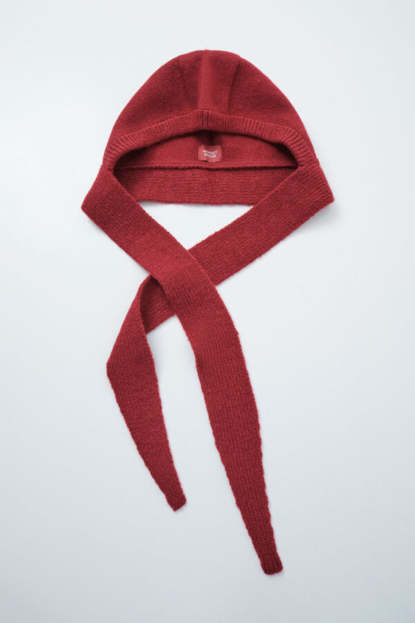 Women'secret Red knit bow hood red