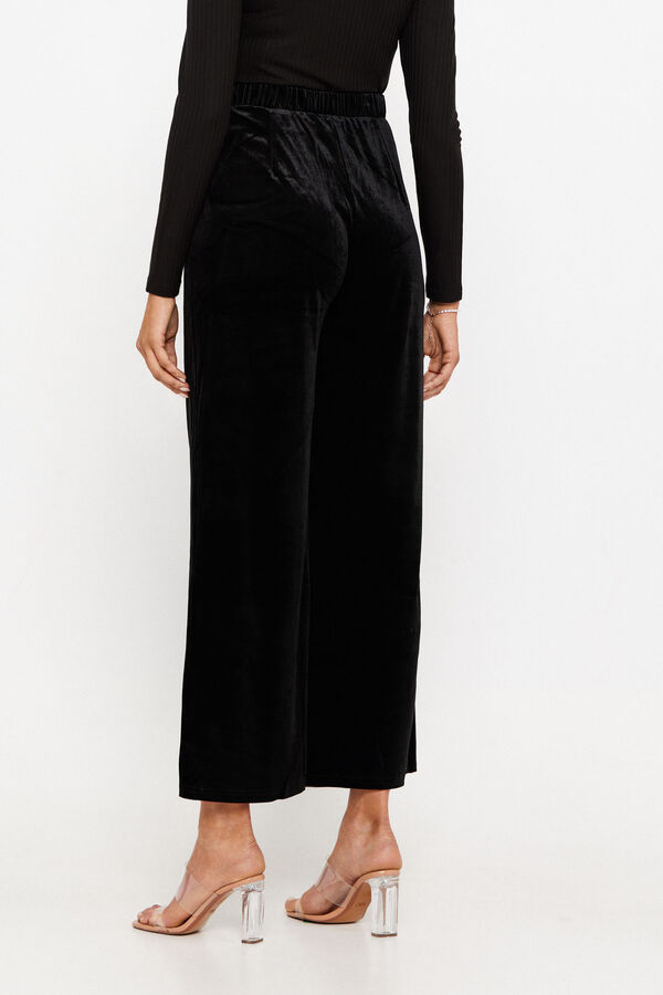 Womensecret Velvet effect maternity trousers noir
