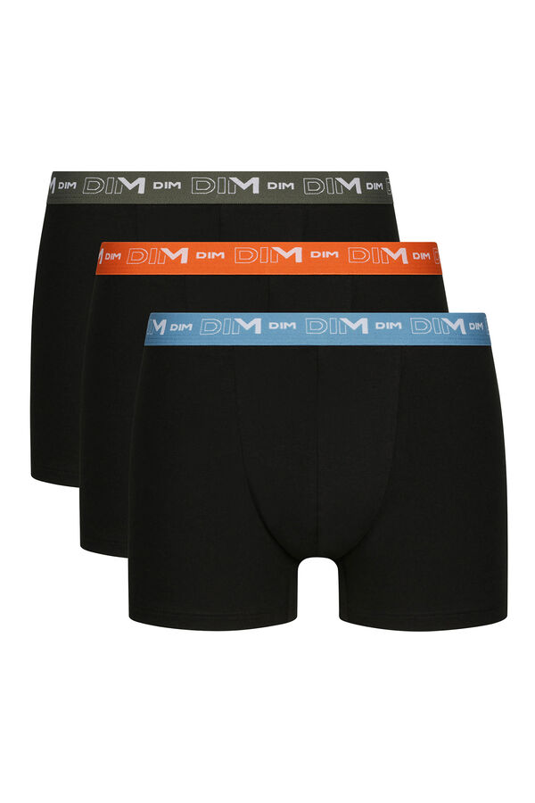 DIM Pacote com 3 boxers de algod&atilde;o estampado