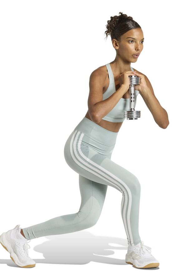 Adidas Sujetador deportivo 3 bandas verde