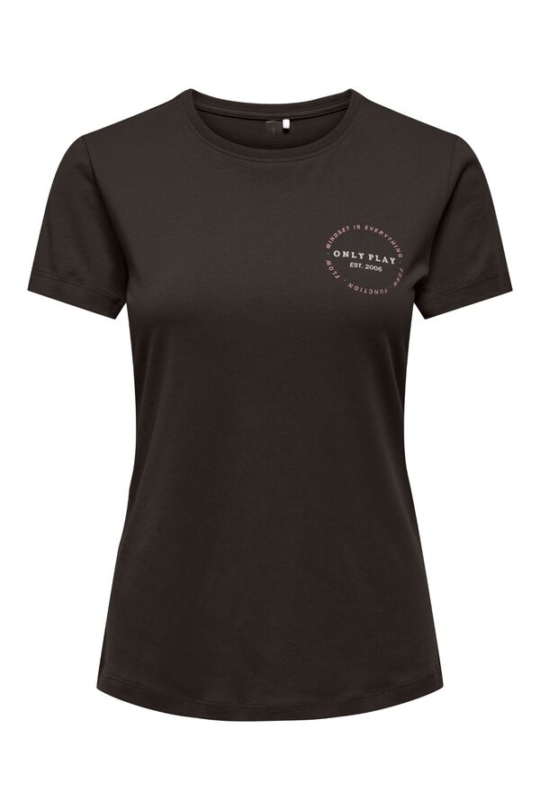 Only Play Cotton basic T-shirt nude