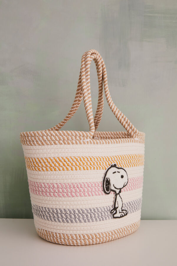 Womensecret Einkaufstasche Baumwolle Snoopy mit Print