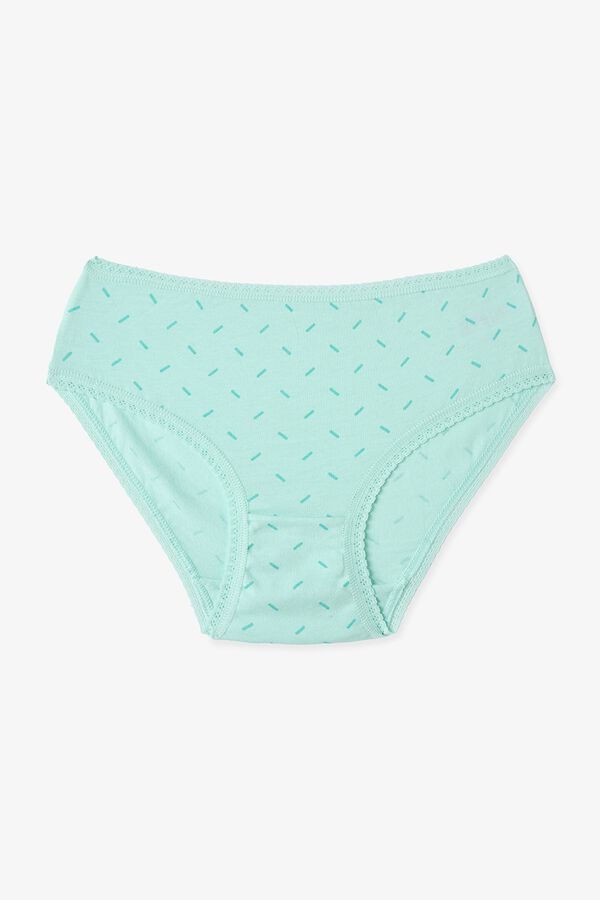 Penti Lot de 5 culottes classiques pastel imprim&eacute;