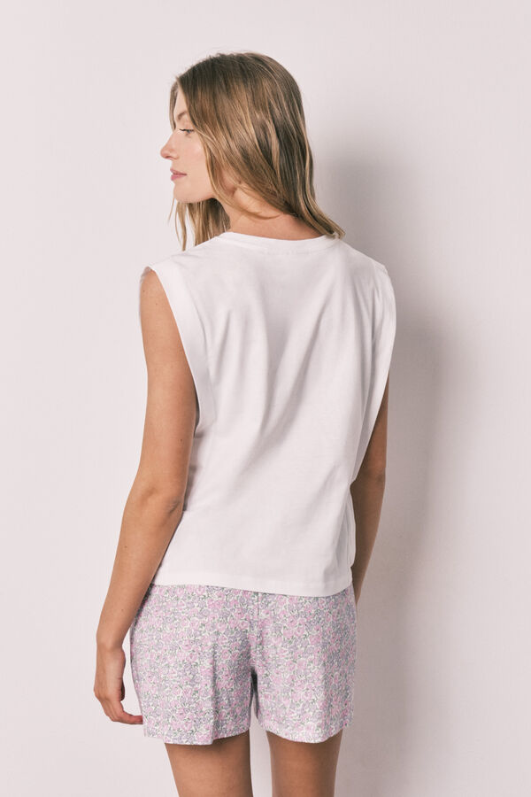 Women'secret Mafalda cotton short pyjamas beige