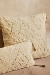 Calma House Stone cotton ethnic square cushion cover Mayo 60x60 grey