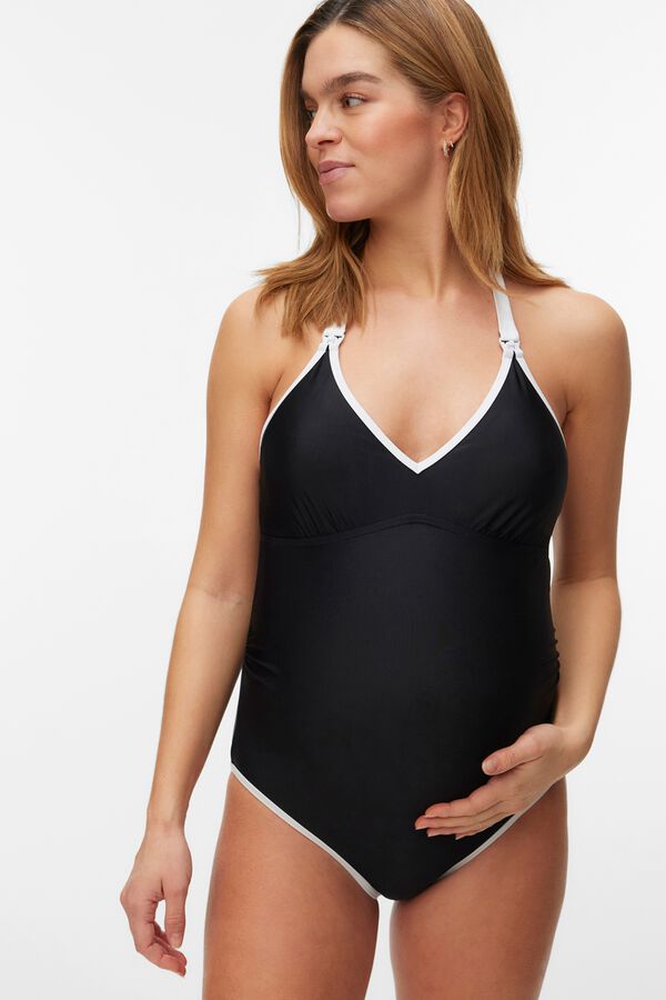 Mamalicious Traje de ba&ntilde;o maternity y lactancia negro