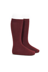 Condor Essentials plain knitted high socks printed
