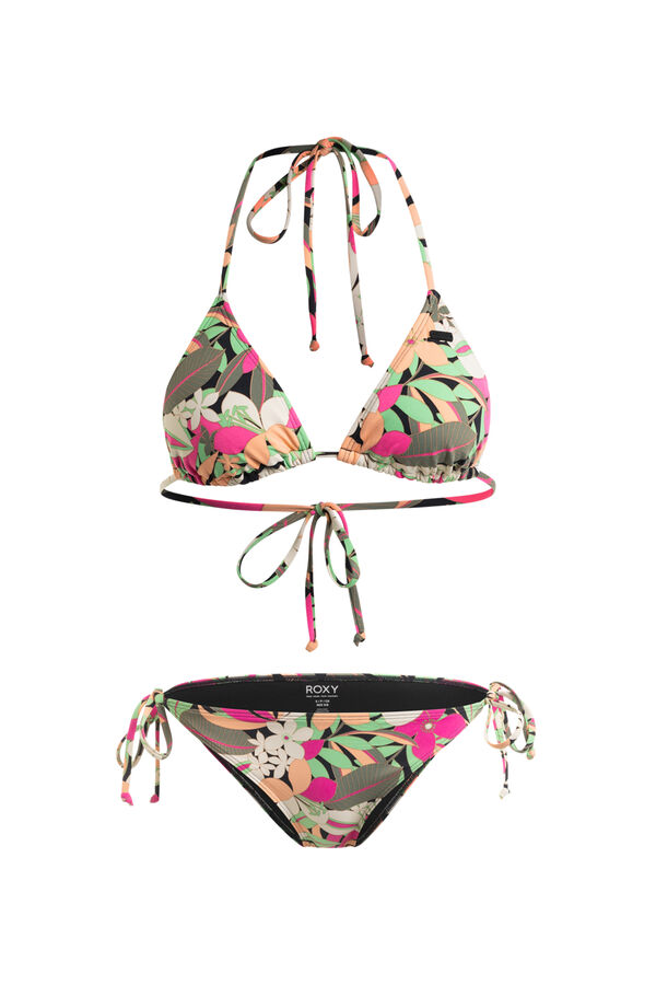 Womensecret Women's Triangle Bikini Set - Printed Beach Classics  Siva
