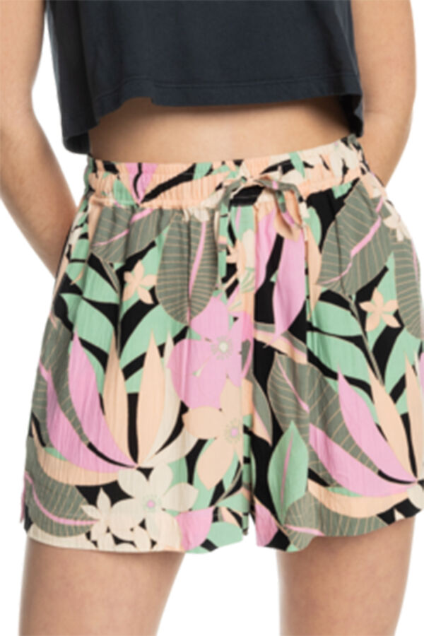 Womensecret Women's beach shorts with elasticated waist - Lekeitio Break  Grau