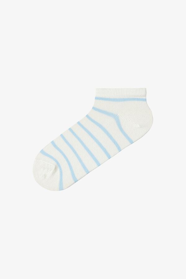 Penti Plain and striped 5-pack ankle socks printed