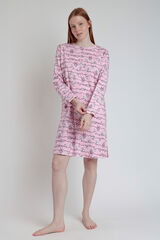 Admas Camisón maternity manga larga gato Marie Disney rosa