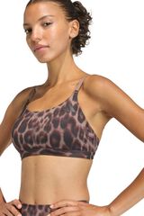 Adidas Sujetador deportivo animal print Essentials marr&oacute;n