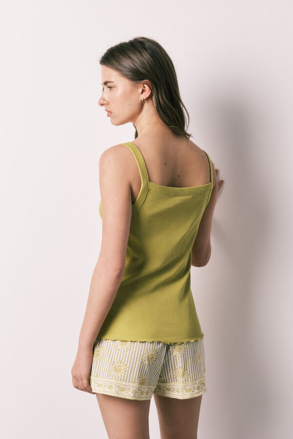 Women'secret Green strap short pyjamas green
