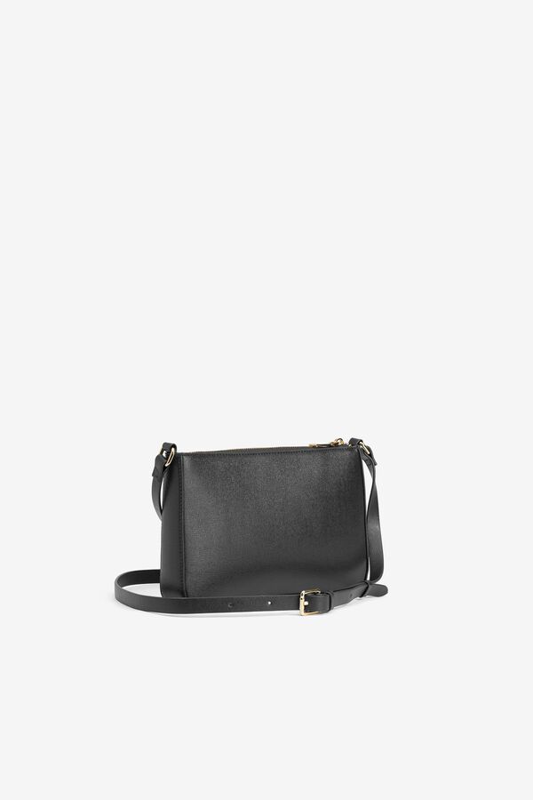 Vilanova Bolso Bandolera Efecto Piel negro