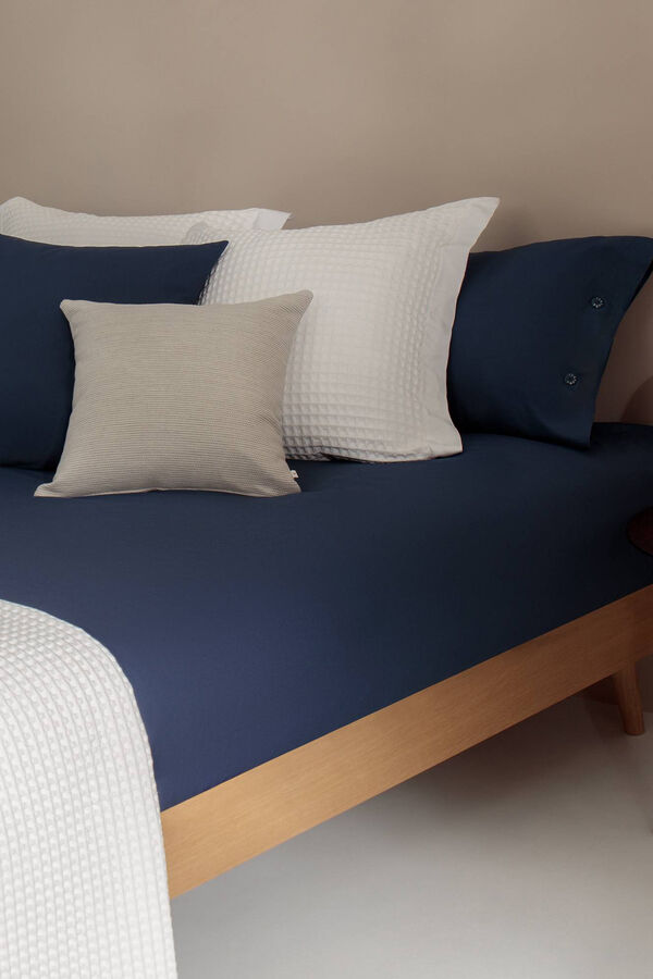 Womensecret Bettbezug Bio-Baumwolle. Bett 180-200 cm. Blau