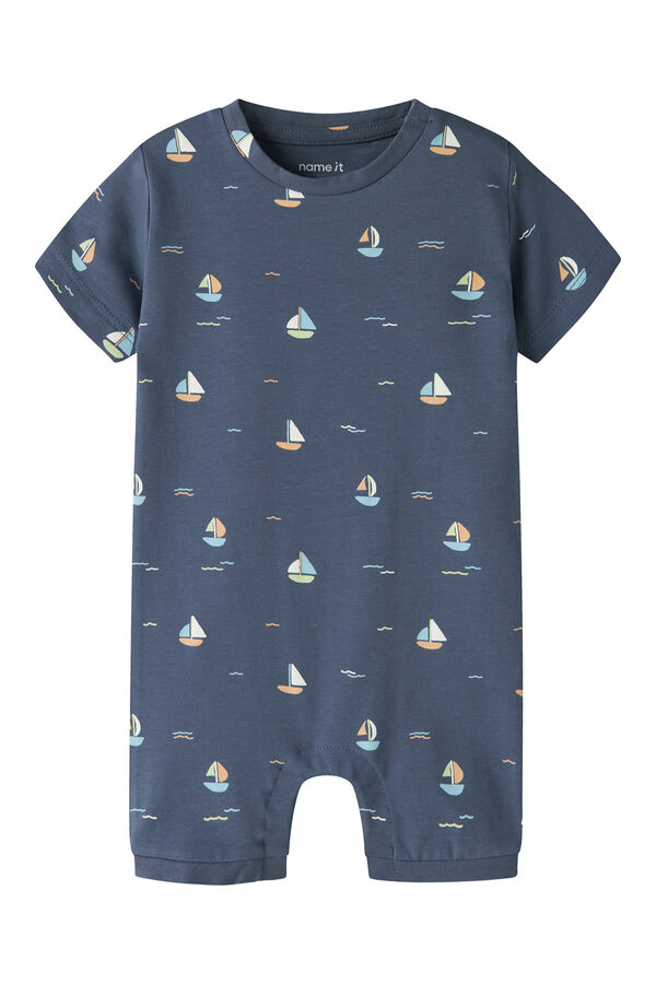 Name it Printed baby jumpsuit blue