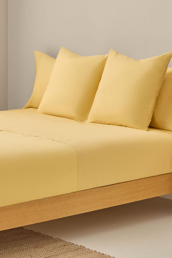 Textura Len&ccedil;ol de cima de algod&atilde;o org&acirc;nico estampado