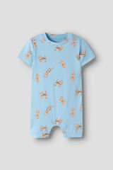 Name it Printed baby jumpsuit blue