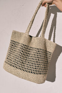 Women'secret Sac cabas en raphia orange