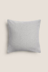 Textura Two-tone cotton cushion cover grey