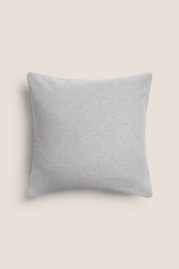 Textura Two-tone cotton cushion cover grey