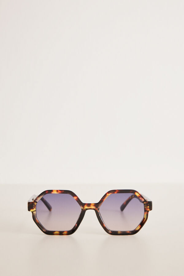 Womensecret Sonnenbrille in Schildpattoptik mit bedrucktem Gehäuse mit Print