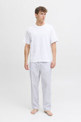 Jack & Jones Striped long pyjama set white