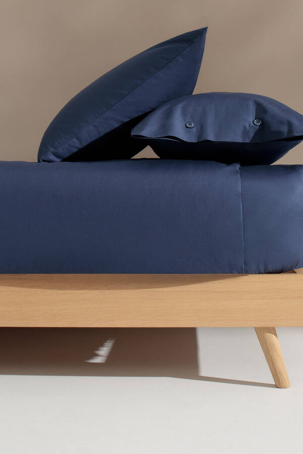 Womensecret Bettbezug Bio-Baumwolle. Bett 135-140 cm. Blau
