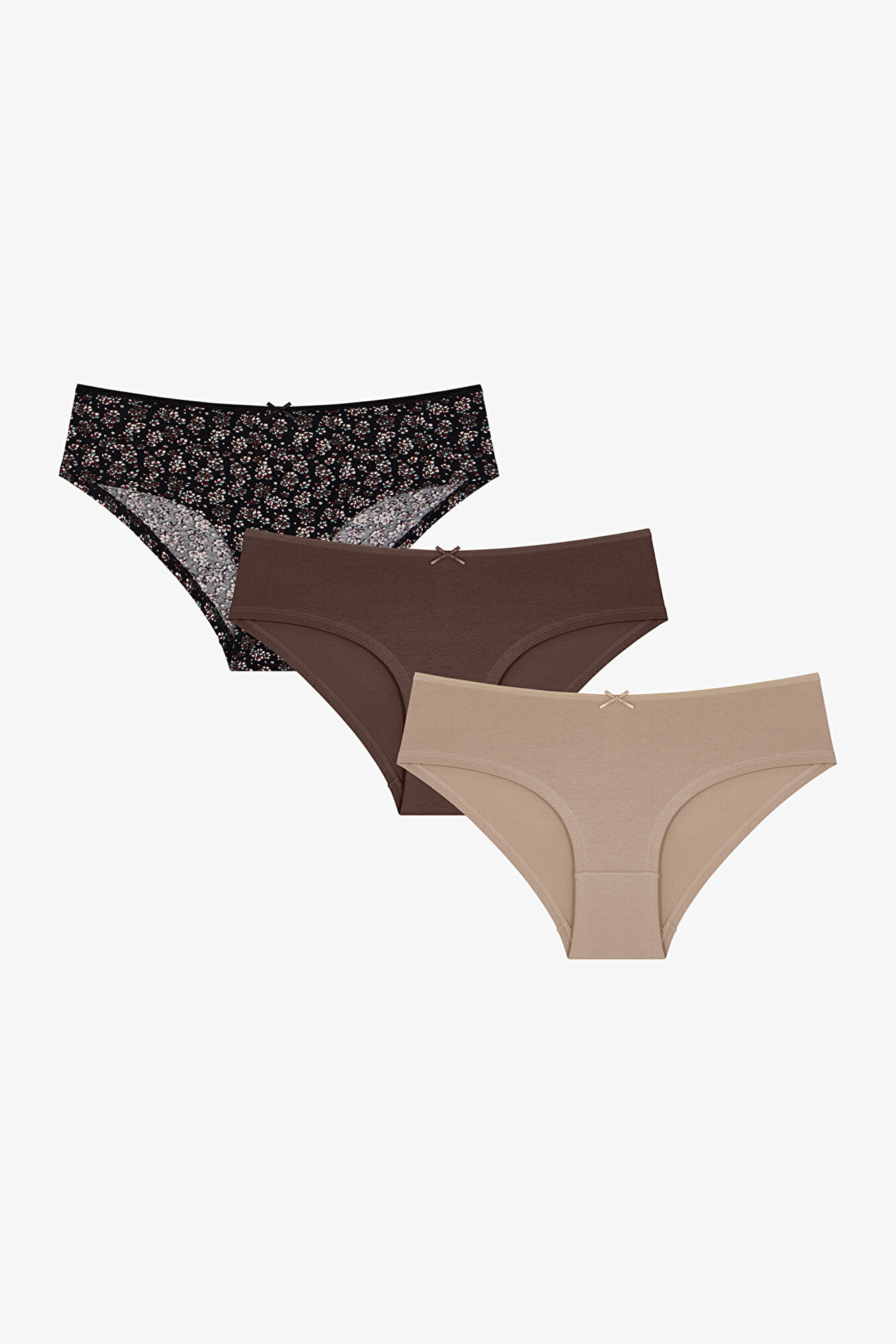 Penti Pack de 3 Cuequinhas Hipster Florais