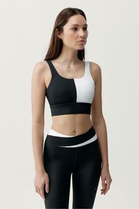 Born Living Yoga Schwarz/wei&szlig;es Sport-Top Kate