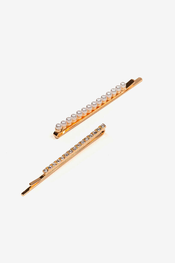 Vilanova Ganchos con Detalle de Piedras y Perlas. Los accesorios para el cabello son el complemento b&aacute;sico para completar tu look. yellow