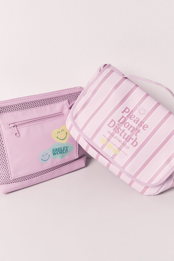 Women'secret Trousse de toilette &agrave; fermeture &eacute;clair SmileyWorld&reg; vert