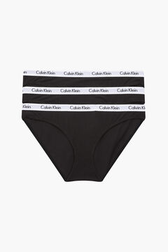 Womensecret Pack 3 braguitas cinturilla elástica Calvin Klein negro