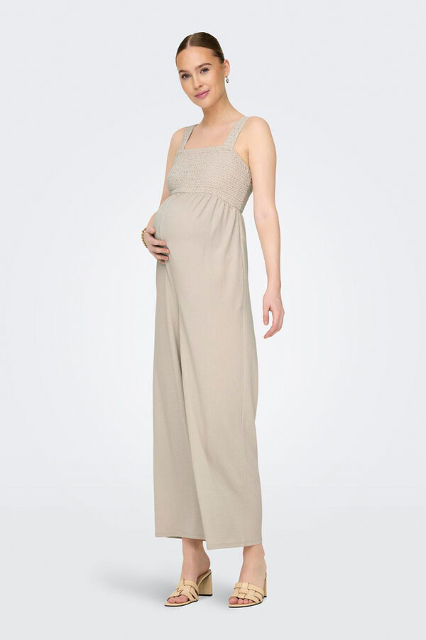 Womensecret Long gathered maternity jumpsuit grey