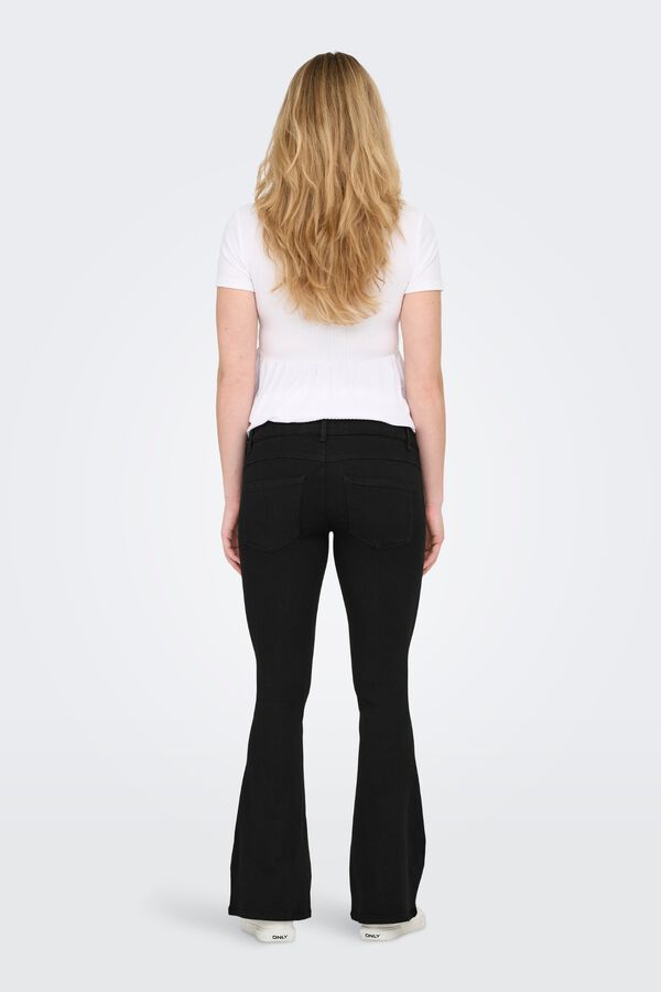 Only Maternity Flared push up maternity jeans black