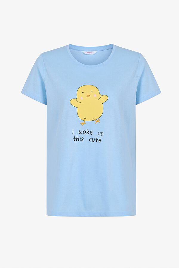 Penti Conjunto pijama corto pollito rayas azul