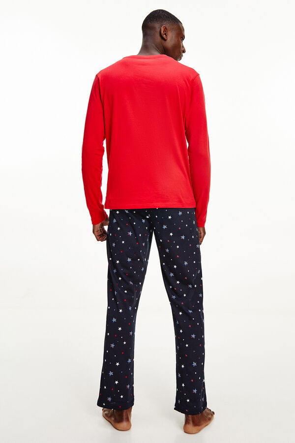 Womensecret Printed jersey-knit pyjama set printed