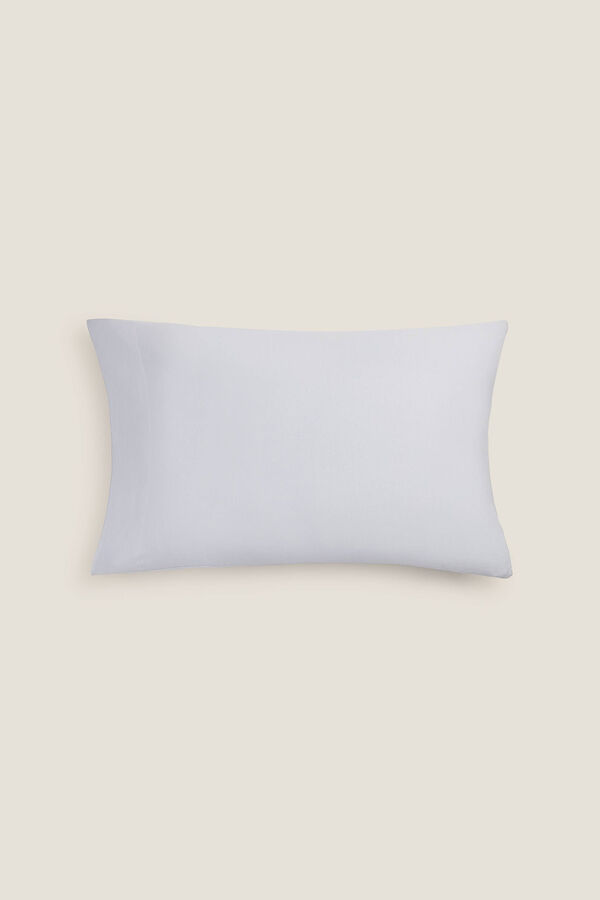 Womensecret Set de 2 fundas de almohada punto algodón azul