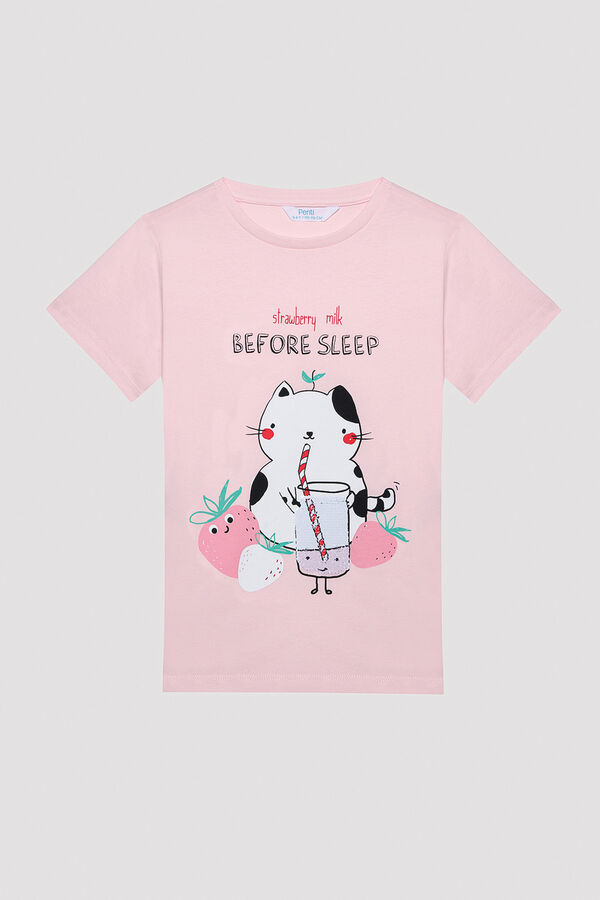 Womensecret Girls' Before Sleep Pajama Set mit Print