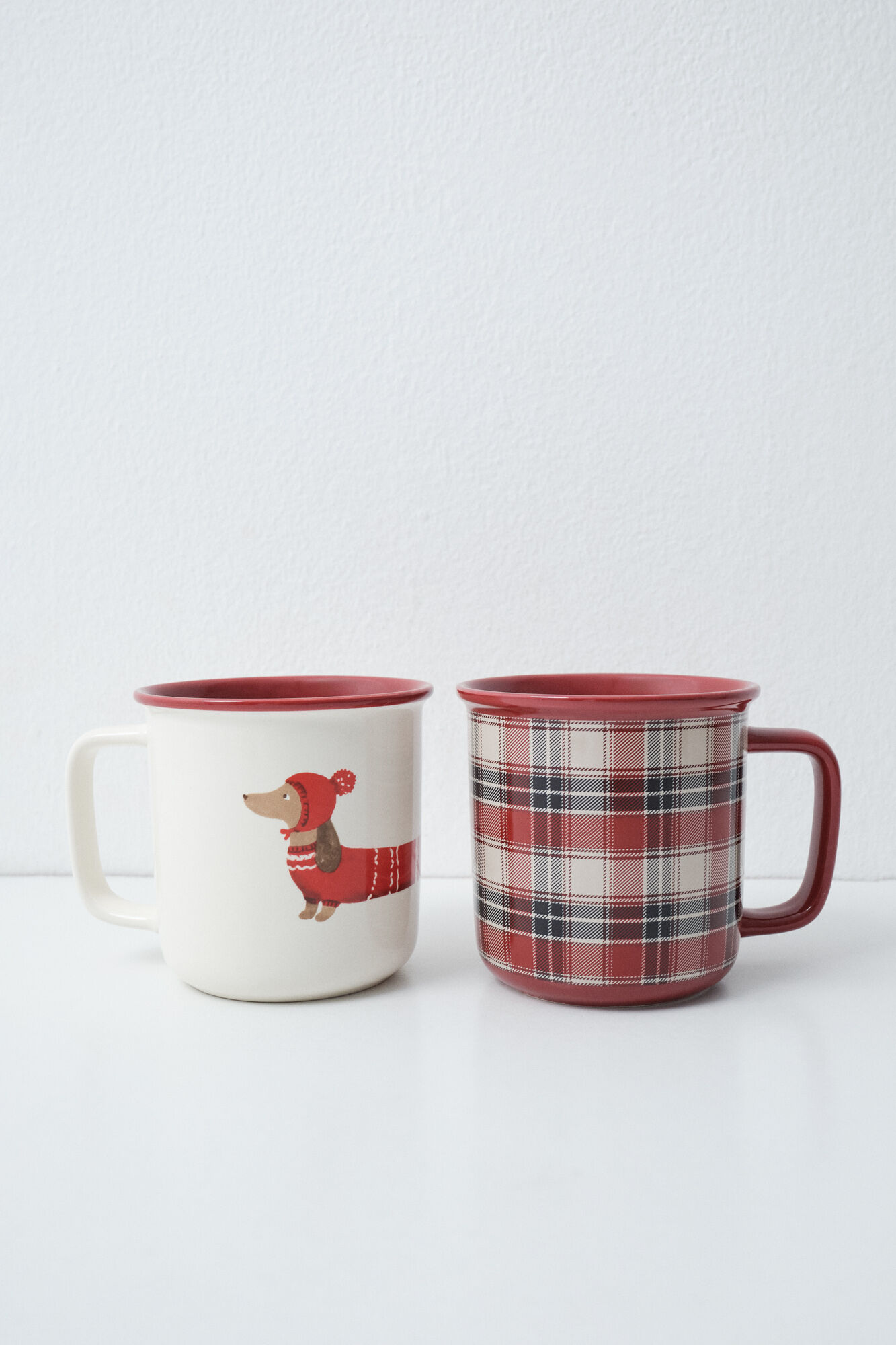Women'secret Dog and plaid cups pack