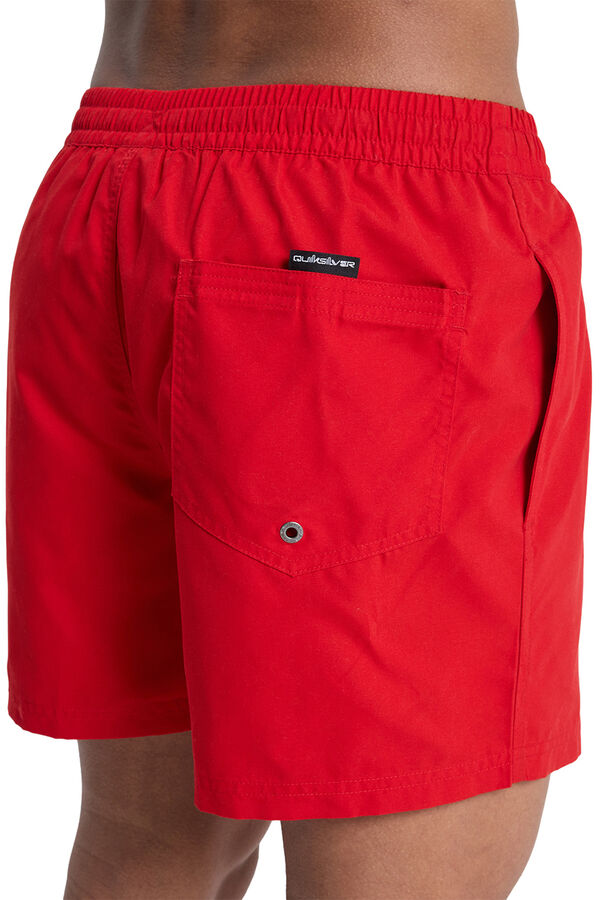 Quiksilver Plain drawstring swim shorts red