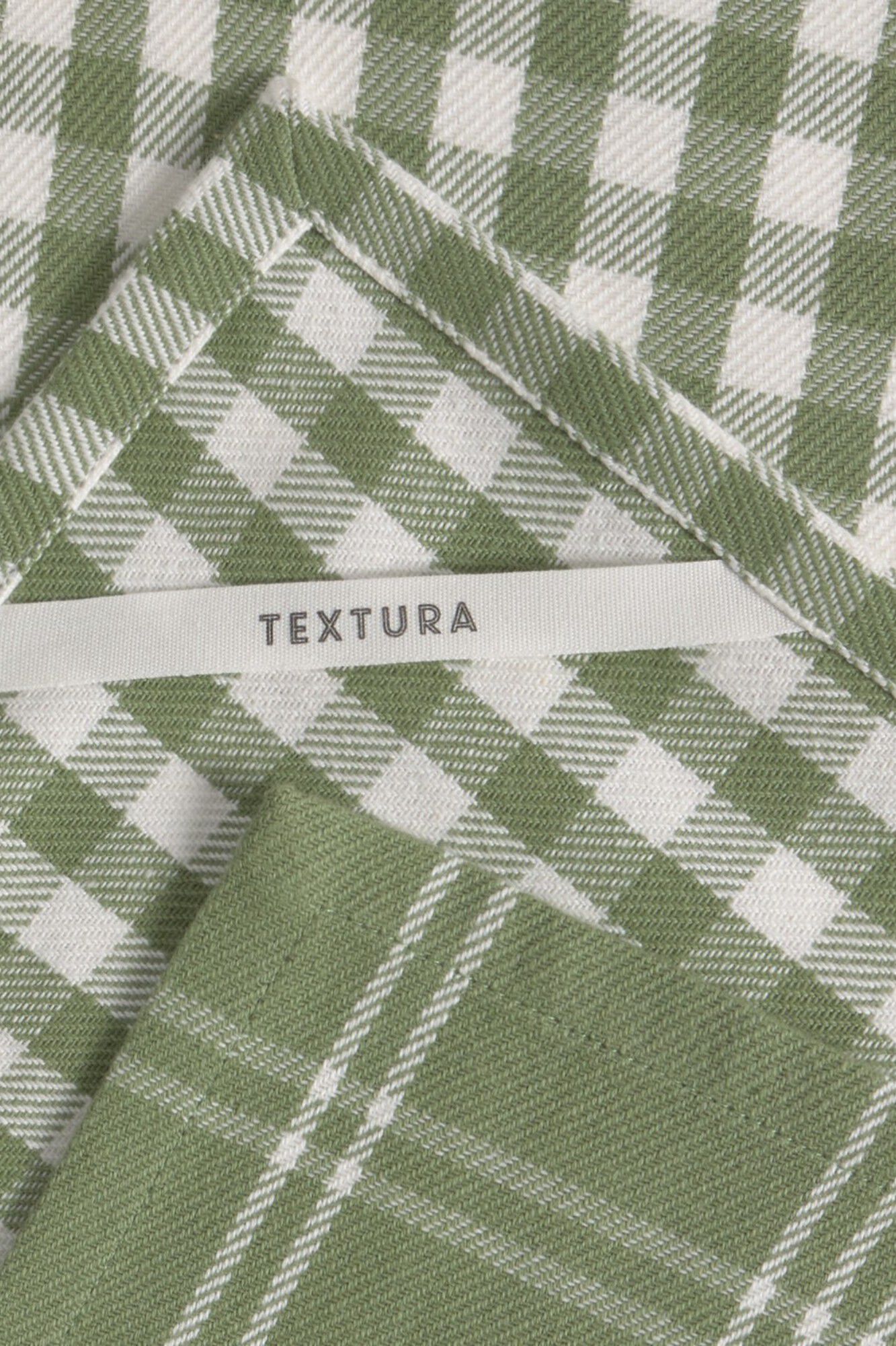 Textura Set Geschirrt&uuml;cher aus Baumwolle kariert
