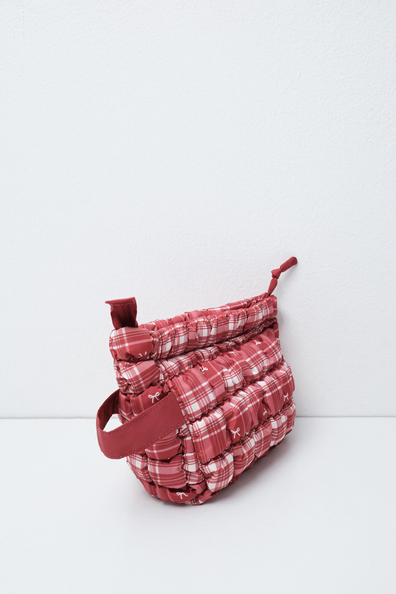 Women'secret Red plaid medium vanity case
