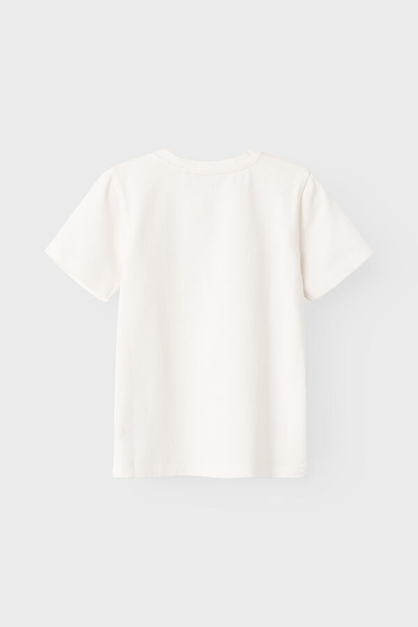Womensecret Camiseta niño con mini dibujo blanco