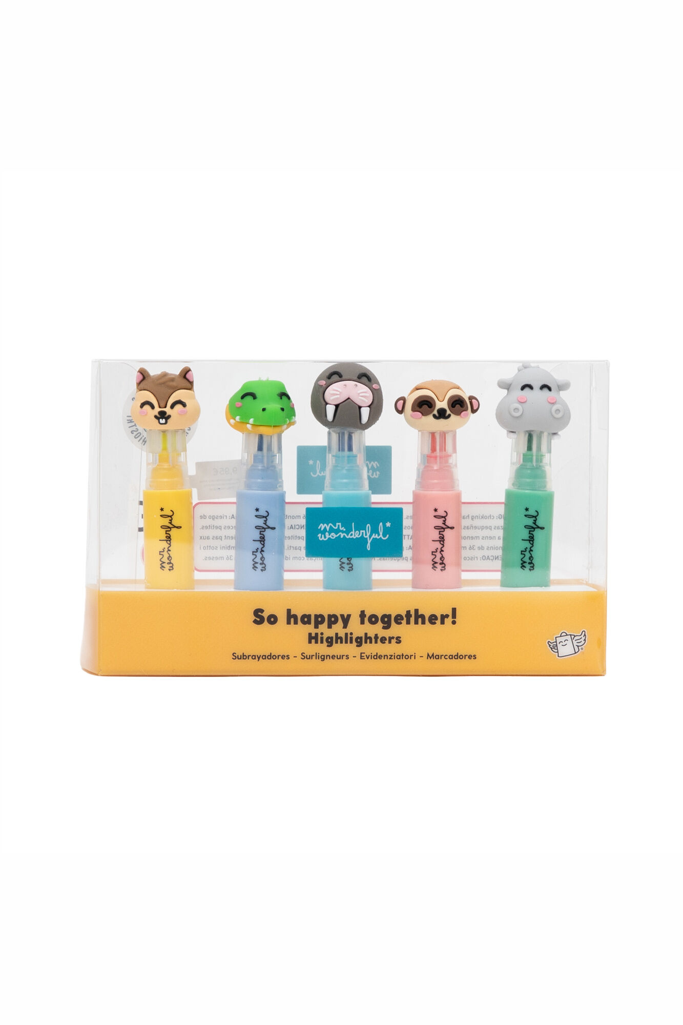 Mr. Wonderful Conjunto de 5 mini marcadores com personagens - WONDER COMIC
