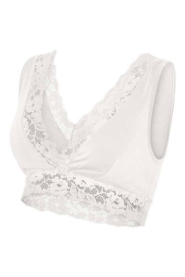 Mamalicious Maternity-BH mit Spitze Wei&szlig;