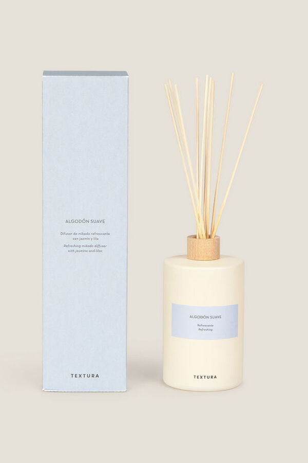 Textura Mikado de algod&atilde;o macio bege