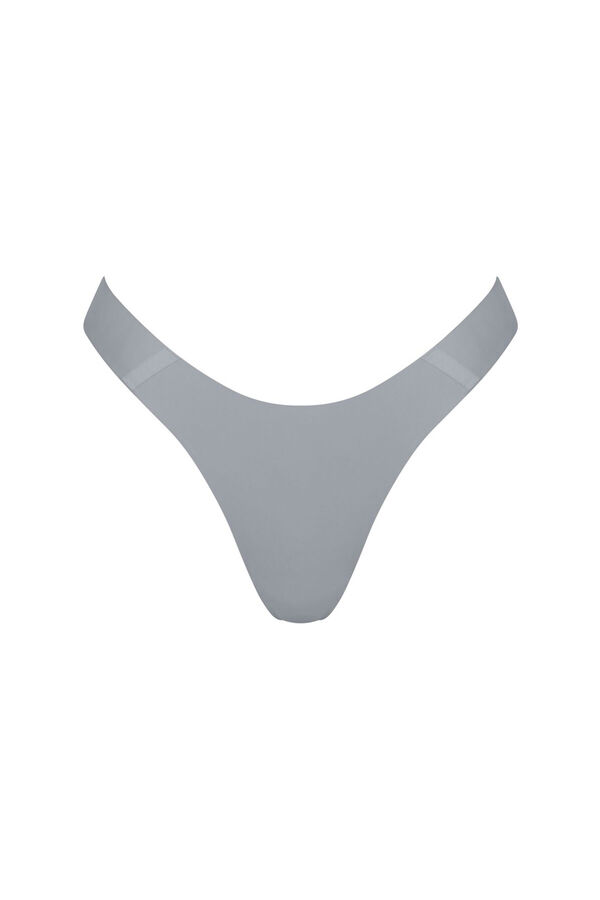 Sloggi Braga tanga microfibra sin costuras gris